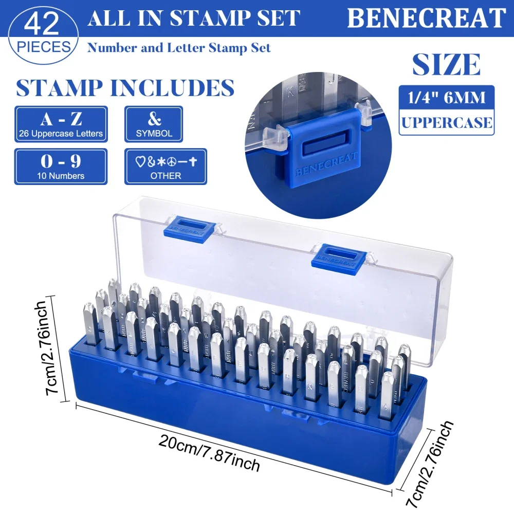 Imagem -03 - Conjunto de Selos de Vedação de Ferro Testes Padrões Misturados com 42 Compartimentos para Artesanato Faça Você Mesmo Que Faz a Cor Misturada Placa de Eva: 19.5x5.4x0.4cm pc Set 1