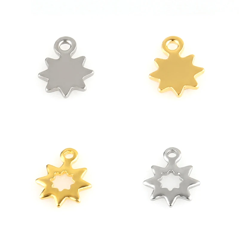 20pcs/lot Stainless Steel DIY Eight Pointed Star Accessories Star Pendant For DIY Handmade Jewelry Accessories