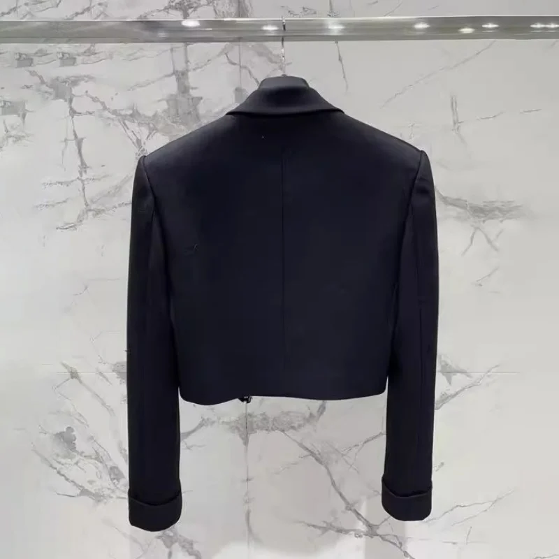 2025年秋新作 レディース ヘビービーズスパンコールショートジャケット Y2K 高品質 ファッション カジュアル ショート通勤スーツ アウター