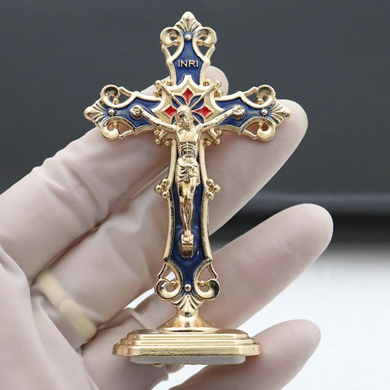 Creative Cross Ornament Home Office Desktop Metal Ornament Car Car Ornament Creative Crafts Ornament