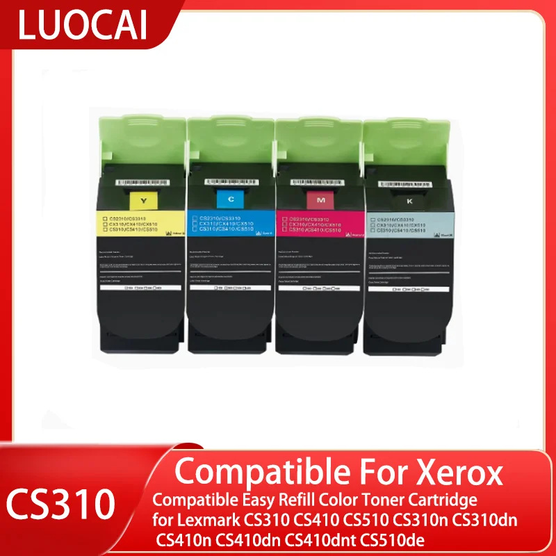 Compatible Easy Refill Color Toner Cartridge for Lexmark CS310 CS410 CS510 CS310n CS310dn CS410n CS410dn CS410dnt CS510de