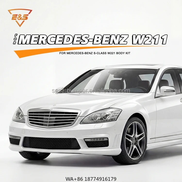 

Комплект для обновления кузова автомобиля W221 (05-10) для S-класса W221: передний и задний бамперы, накладки на зеркала (обновление старого кузова до нового)
