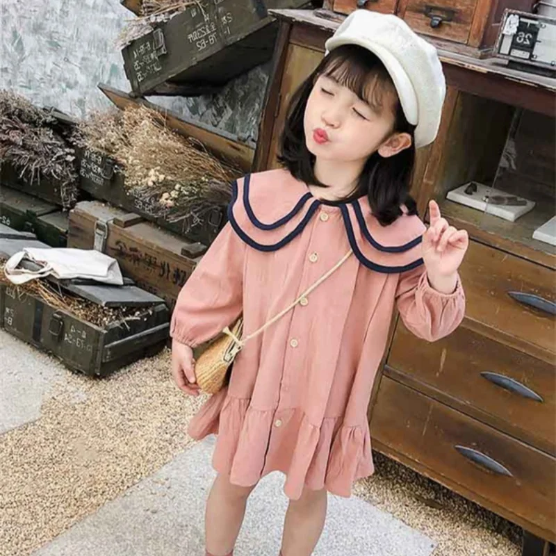 Girl Dress Kids Baby Party Birthday Evening Gown 2024 Perfect Spring Autumn Cotton Birthday Gift Flower Girl Dress Children Clot