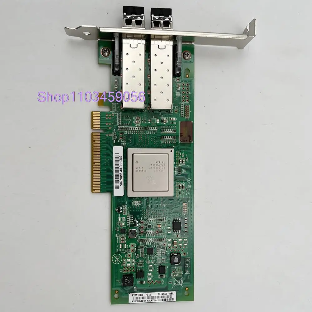 For QLOGIC QLE2562-DEL Dual-Port Fiber Optic Card 8Gb HBA 0MFP5T