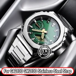 For Casio G-SHOCK GA-2100 GM2100 Watchband farmhouse oak modified Stainless steel watch chain men's strap DW-5600 GA110 Bracelet