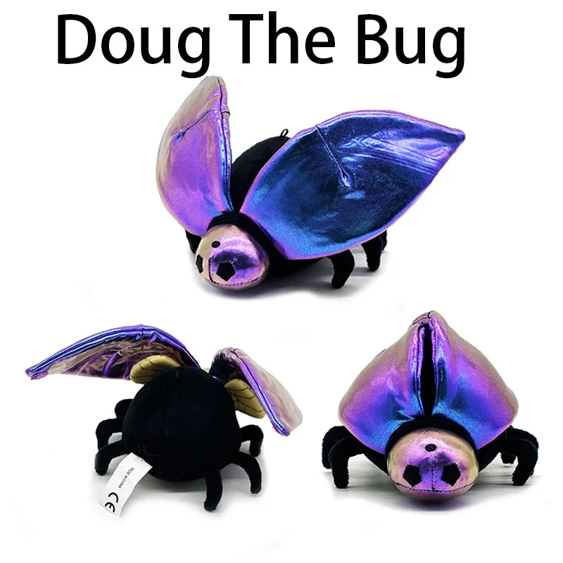 

Плюшевые куклы Doug The Bug, мягкая хлопковая кукла, мягкая кукла, коллекция украшений для комнаты, детские игрушки, подарки на день рождения