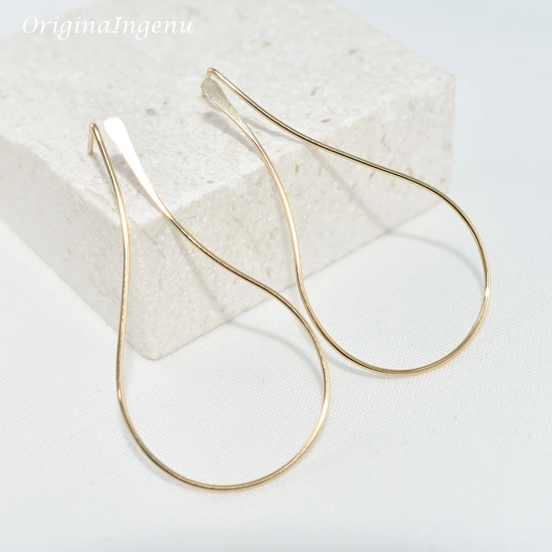 925 Sterling Silver Circle Earrings Handmade Jewelry Gold Wrap Oorbellen Brinco Vintage Jewelry Earrings For Women Pendientes