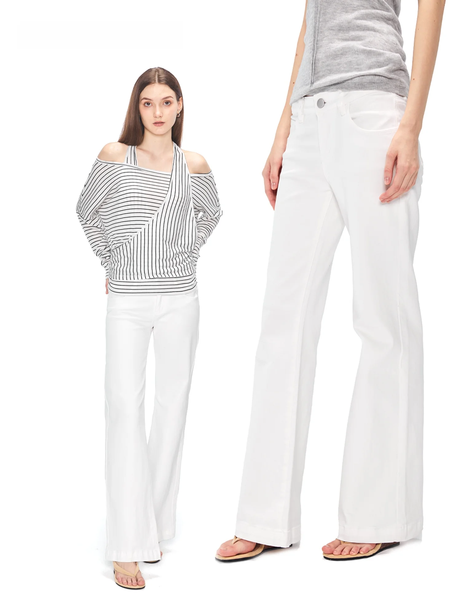 

Джинсы SUNDAYAM: Прямые широкие брюки с низкой/средней посадкой, эластичные, свободные, стройнящие, из смесового хлопка, удобные, для осени