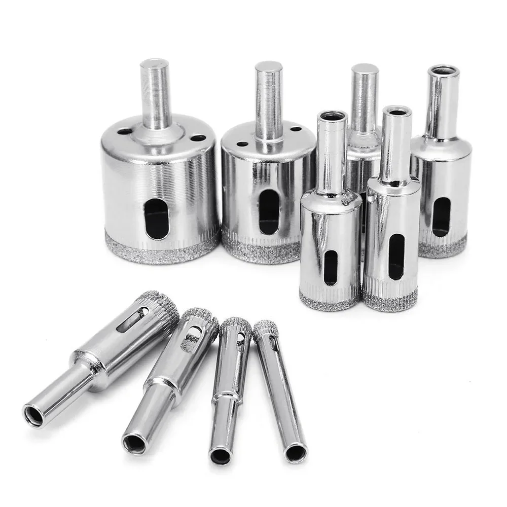 6-50mm Hot Sale High-Quality Diamond Drill Bit Set,15 PCS Glass Hole Saw for Tiles Glass Ceramic Marble Bottles Perfect for DIY