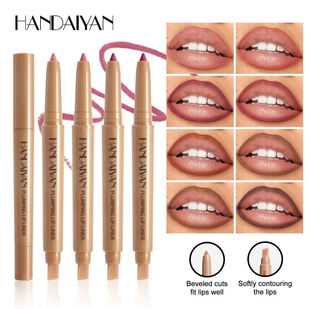 Dual Ended Lip Liner Waterproof Lip Pencil Double Tip Design for Precise Lip Contouring Easy Application for Long Lasting Makeup