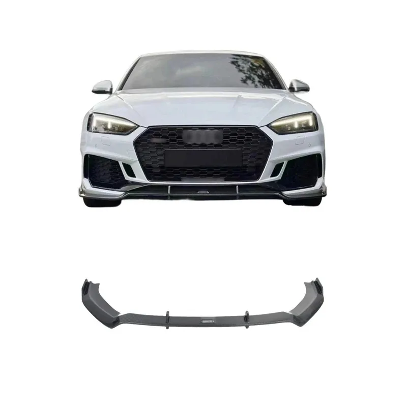 

High Quality Carbon Fiber Front Lip For B9 RS5 KB Style Hole Sale Car Front Bumper Bodykit 2017-2019