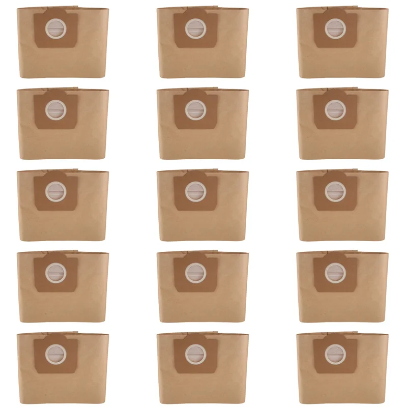 B26B 15Pcs Dust Bag For KARCHER WD3 Premium WD 3,300 M WD 3,200 WD3.500 P 6,959-130 Vacuum Cleaner