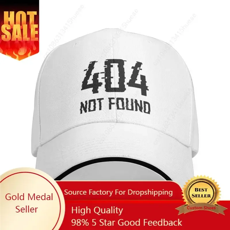 

Personalized Error 404 Motivation Not Found Baseball Cap Women Men Breathable Computer Geek Programmer Dad Hat Outdoor