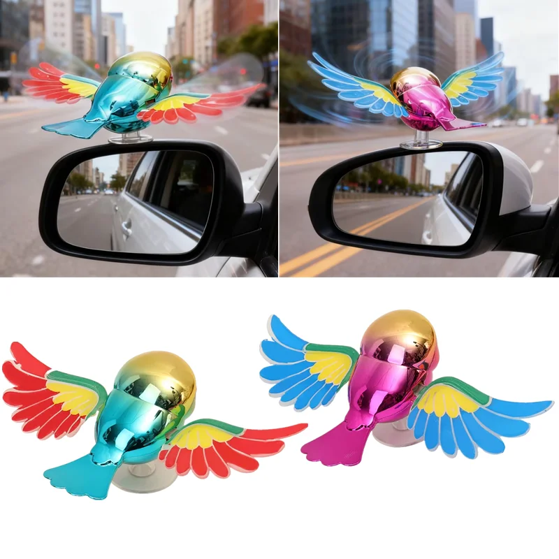 

Fun Creative Car Ornament Simulated Flying Bird Car Accessory Helmet Decoration Electric Motorcycle Bicycle Decorative Christma