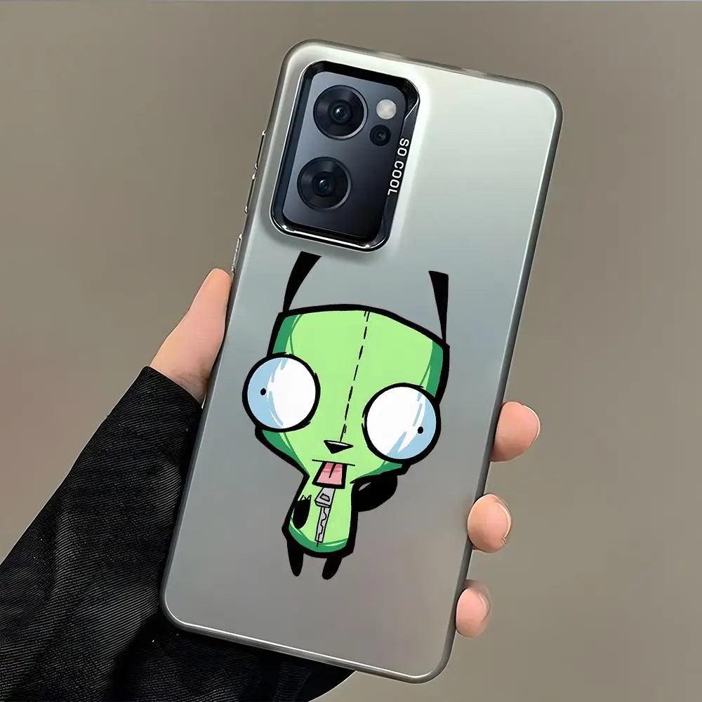 Anime Gir I-invader Zim Phone Case For Samsung Galaxy S25 Edge S24 S23 S22 S21 S20 Ultra Funda Silicone Silver Phone Case