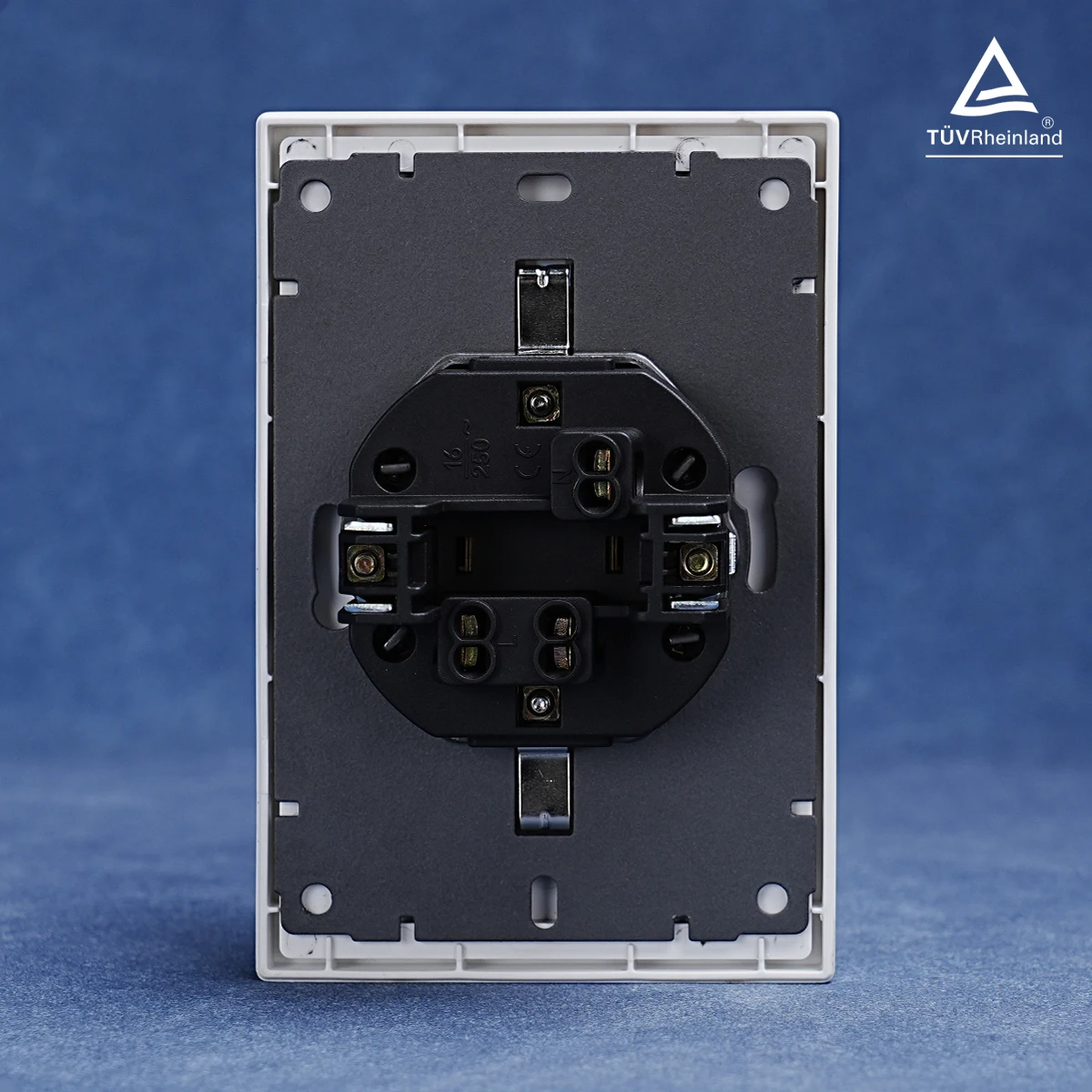 EU Standard Double Socket Big Board Design Soft Touch Matte, Z Series 80*120mm Dual European Socket with Ground