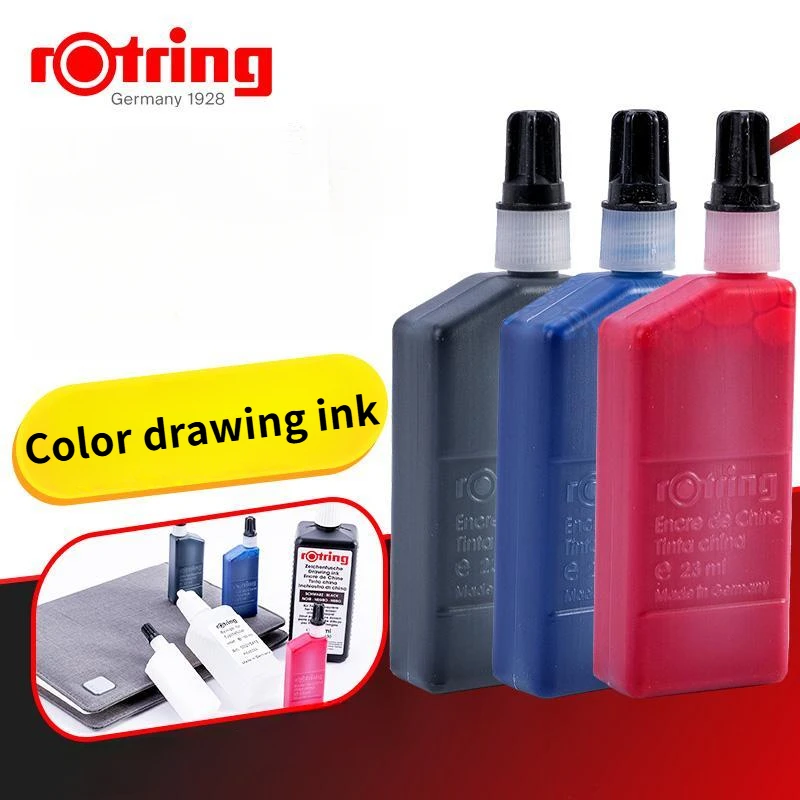 

1 Bottle rOtring Isograph Technical Drawing Pen, Liquid Ink, 23 ml, Black High Opacity Ink With Excellent Adhesion