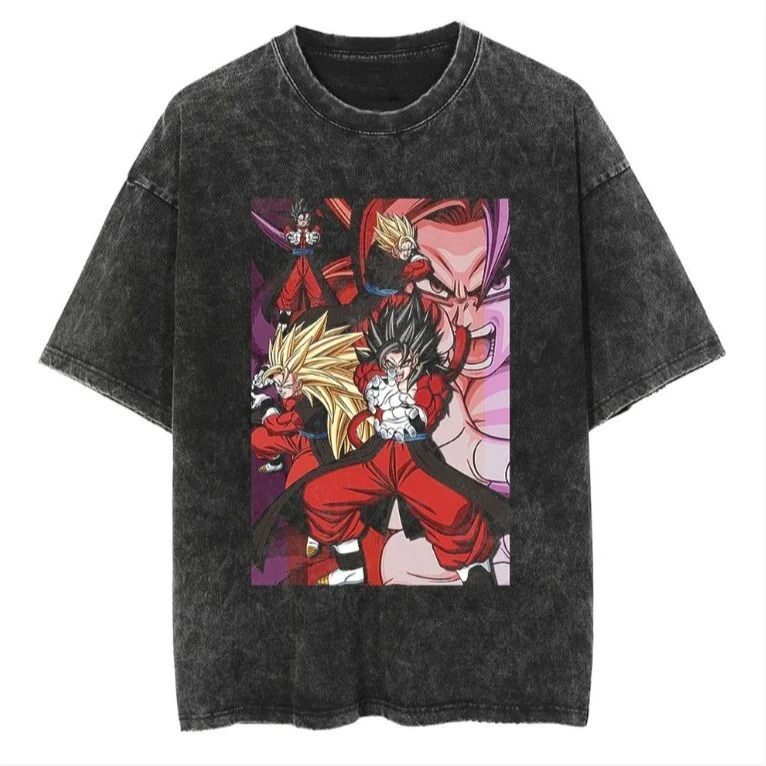 

Dragon Ball T-shirt Sun Wukong Vegeta Frisa Dragon Ball Super Trendy Versatile Summer Printed Short Sleeve Men's Fashion Top