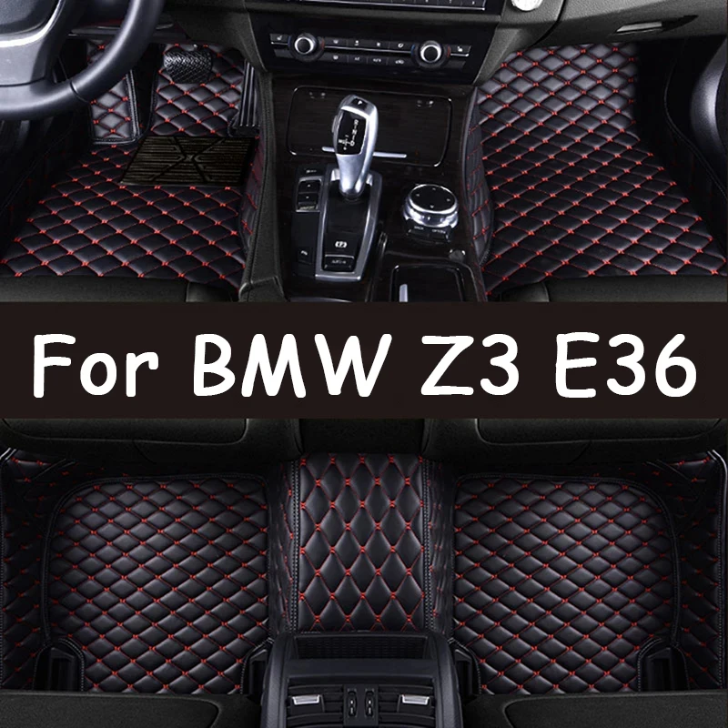 Car Floor Mat For BMW Z3 E36 7 8 1995~2002 2seat Roadster Dirt-resistant Rug Car Mats Full Set Cover Floors Car Accessories 2000