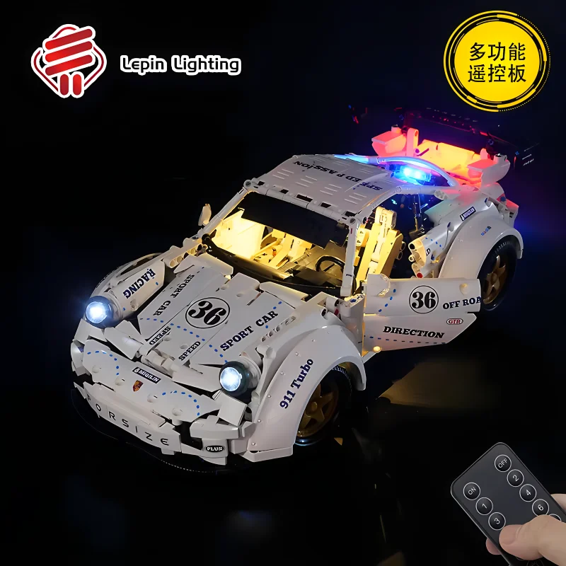 ชุดไฟแอลอีดี RC DIY สำหรับเลโก้ QC016รถสปอร์ตทางเทคนิค (ไฟ LED เท่านั้นไม่มีบล็อกรุ่น)