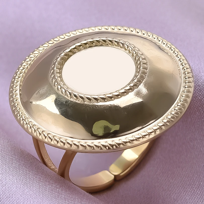 6 teile/los Vergoldet Edelstahl Basis Ringe Einstellungen DIY Blank Knuckle Ringe für Frauen Schmuck Charms Nie Verblassen Großhandel – Detail 36