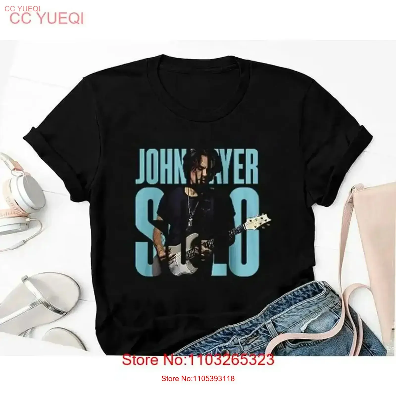 Vintage John Mayer Solo Concert Tour 2023 T Shirt Music lovers vintage Washed Top For Everyday Wear streetwear homme Casual