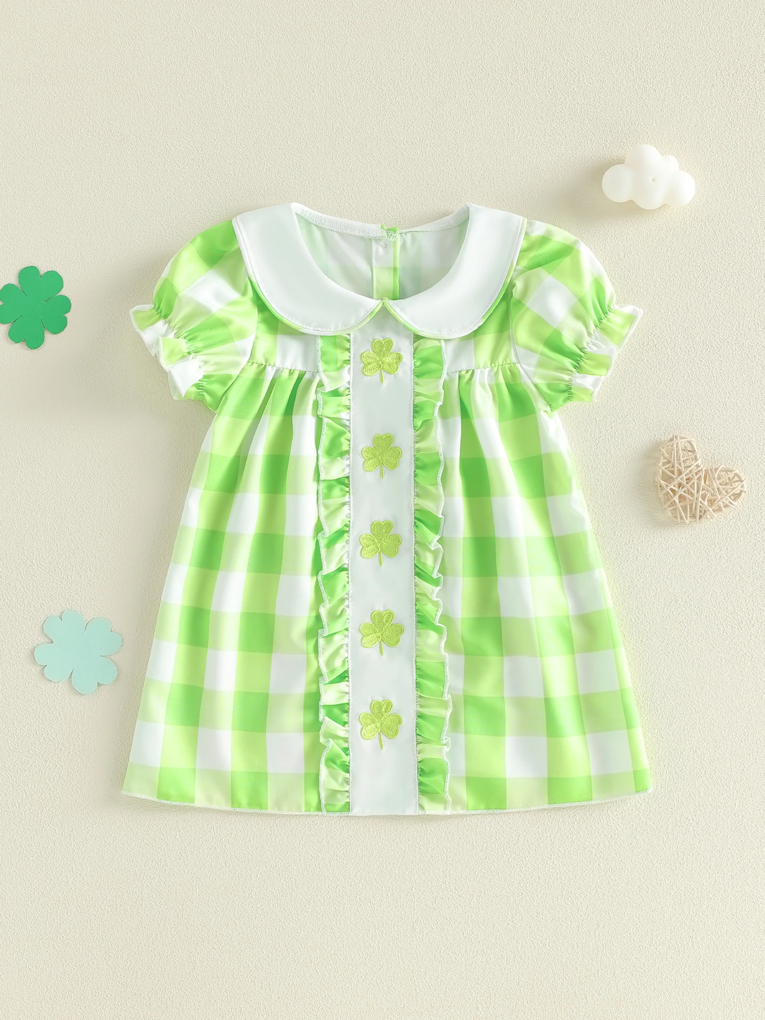 

Платье с рюшами и рукавами с цветочной вышивкой для девочек и воротником «Питер Пэн» — платье принцессы в винтажном стиле для малышей и детей