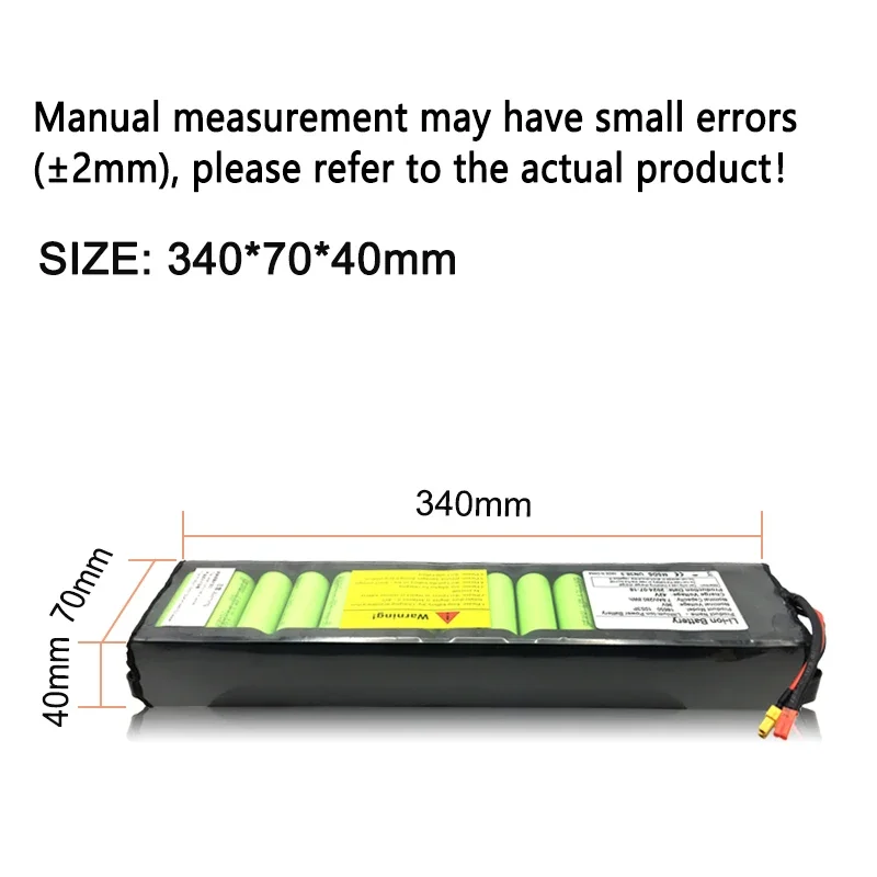 M365 7800mAh for Xiaomi 36V Electric Scooter Li-ion Battery Pack Built-in BMS Protection Long-Lasting Range Without communica