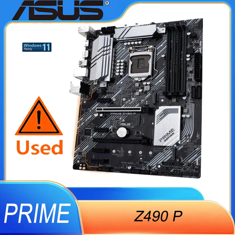 

ASUS Z490-P LGA 1200 (For Intel® 10th Gen) ATX Motherboard (Dual M.2, DDR4 4600, 1 Gb Ethernet, USB 3.2 Gen 2 USB Type-A)