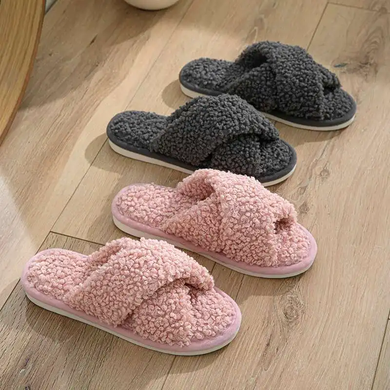

INS striped Linen Four Season Indoor Slippers Women Cotton Non-slip Soft Bottom Home Wood Floor Sandals Couple Flip Flops Slides