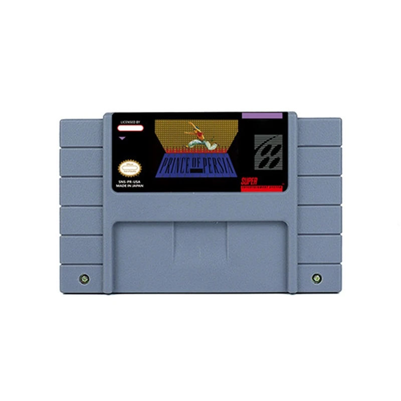 لعبة أمير فارس 1 2 لعبة الحركة لـ SNES USA EUR 16 BitRetro Cart هدية للأطفال