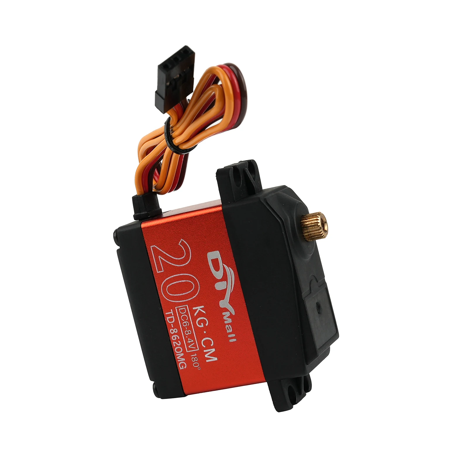 20kg.cm Digital Padrão RC Servo DC6-8.4V Metal Gear Alto Torque 180/270/360 °   Servo motor RC para aeronaves de carros robôs 1/8 1/10