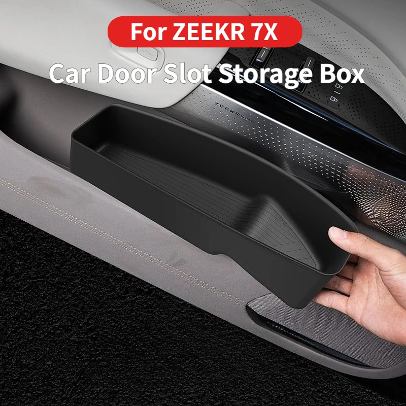 

Органайзер-ящик для хранения в дверных проемах автомобиля ZEEKR 7X, передние и задние дверные отсеки, внутренний аксессуар для хранения под дверью.
