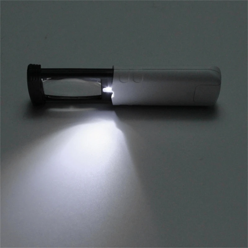 LED Lighted Handheld Glass Great for Prescription Medications Gift M68E