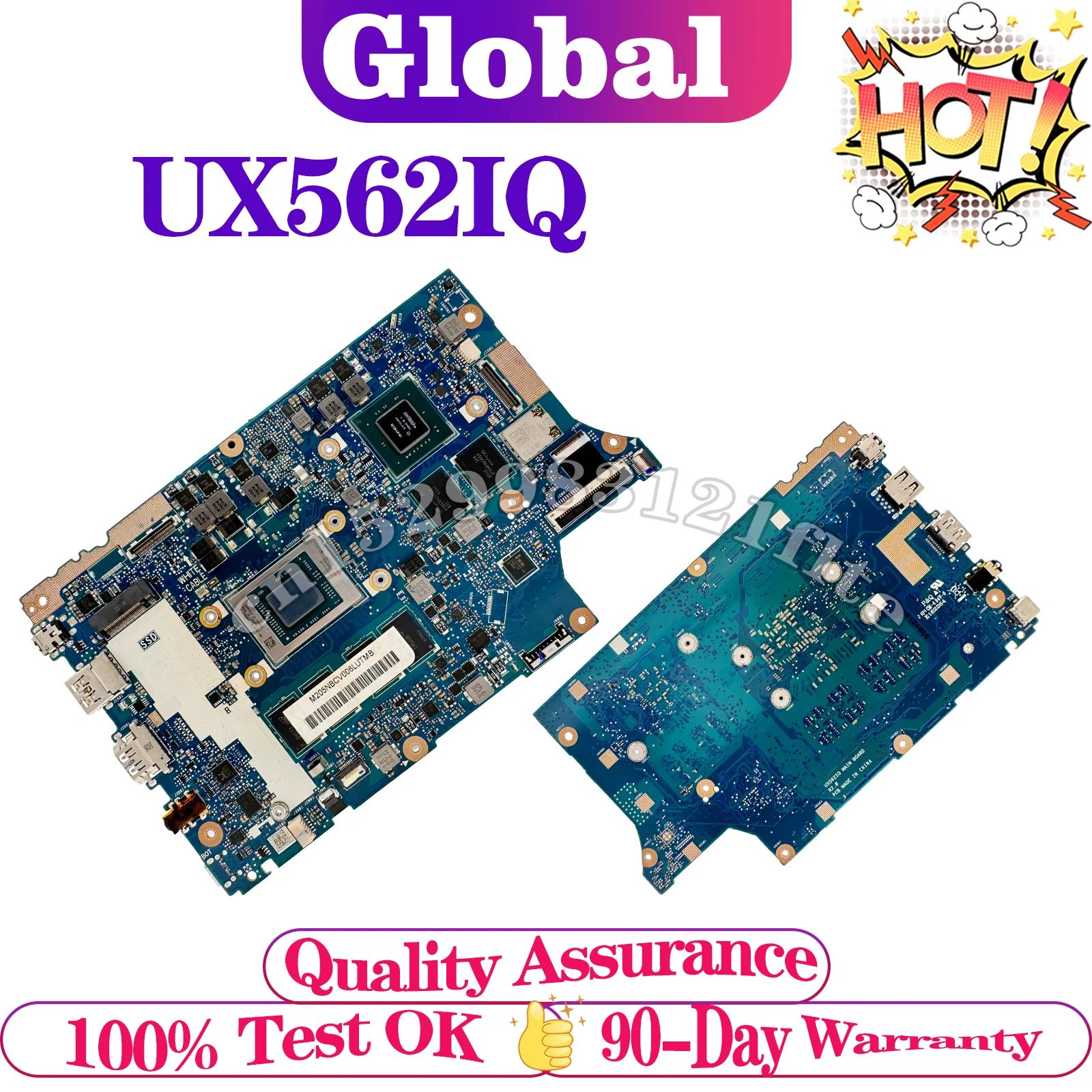 Placa base UX562IQ Q507IQ UX562I Q507I para placa base de ordenador portátil ASUS R5 R7 4ta generación GPU/V2G RAM-8GB/16GB