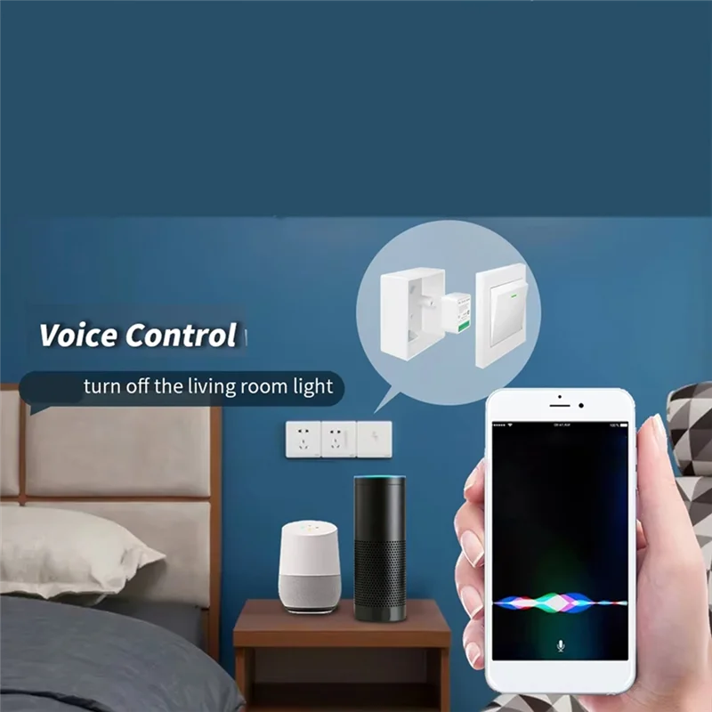 

A76X-Tuya Wi-Fi умный переключатель 16A с голосовым управлением работает с беспроводным релейным приемником Alexa Google Home