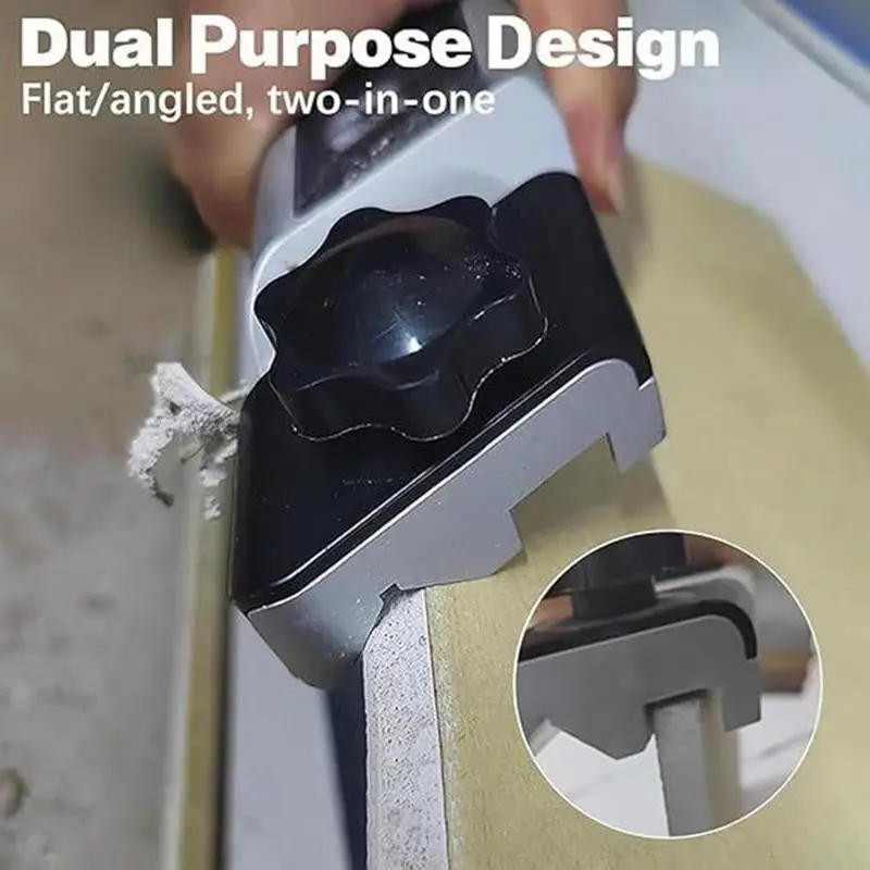 Plasterboard Chamfering Planer 45/90 Degree Drywall Trimming Tool With 10 Cutter Precision-Ground Efficient Angle Planer For