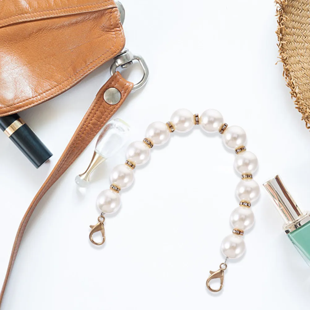 

2 шт. съемных металлических цепочек с жемчугом для сумок, сменные ремни для сумок, декоративные цепочки для сумок, фурнитура для изготовления сумок своими руками