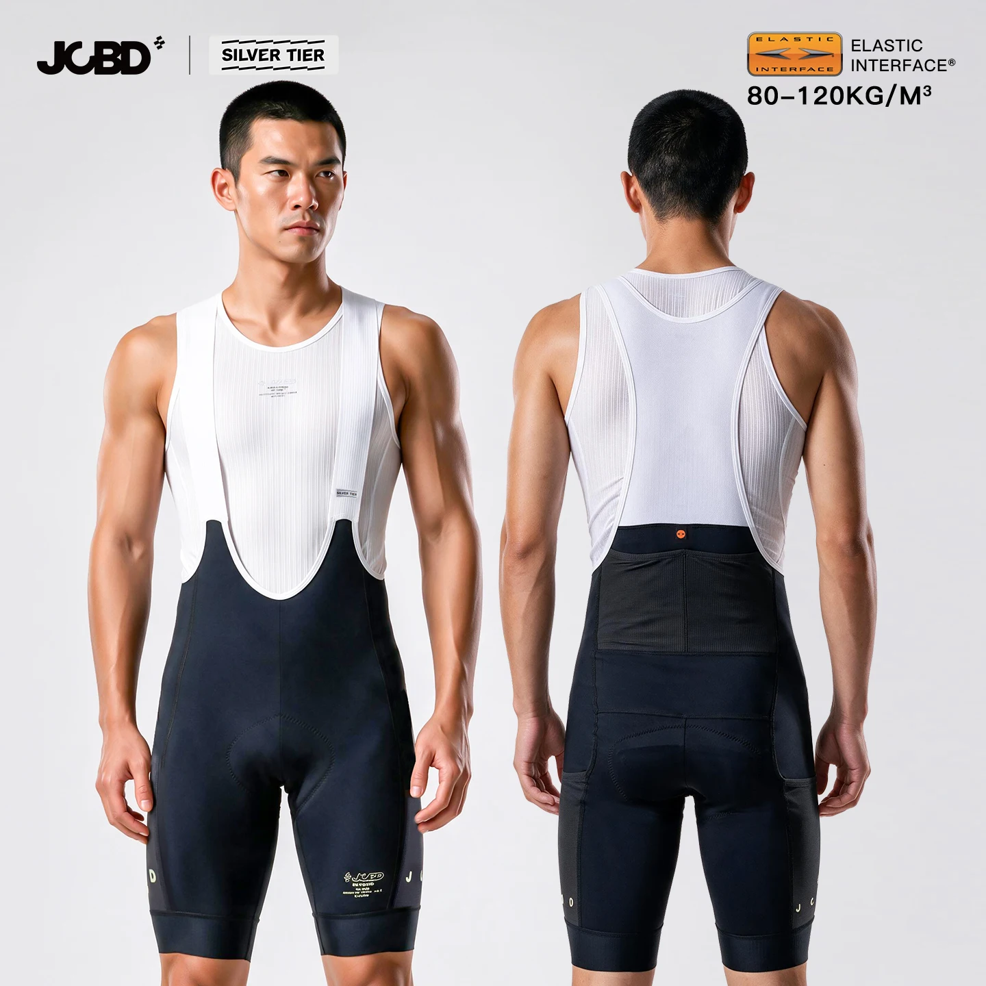 JCBD Performance Cycling Bib Shorts for Men 7Hour EIT Chamois Padding Breathable Shockproof Road Bike Racing Bicycle Shorts