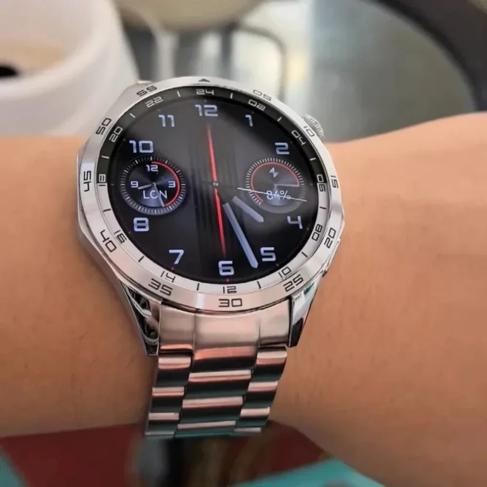 Officiële Originele Polsband voor Huawei Horloge GT 4/5 46mm Metaal roestvrij staal Vervangbare Horlogeband voor Huawei Horloge GT 5 46mm