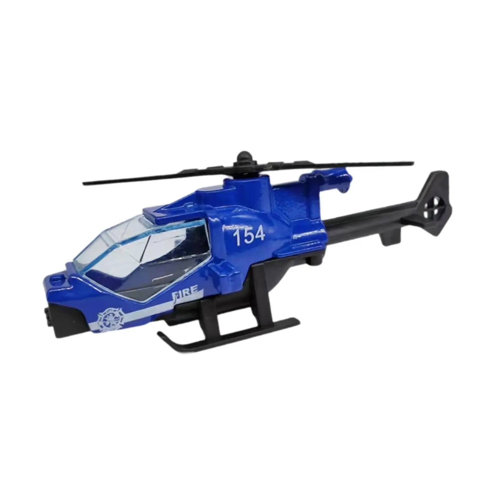 Kids Helicopter Toy Diecast Alloy Model 9cm Blue Plane Decor for Office Shelf Collectible Aviation Gift for Boys and Girls