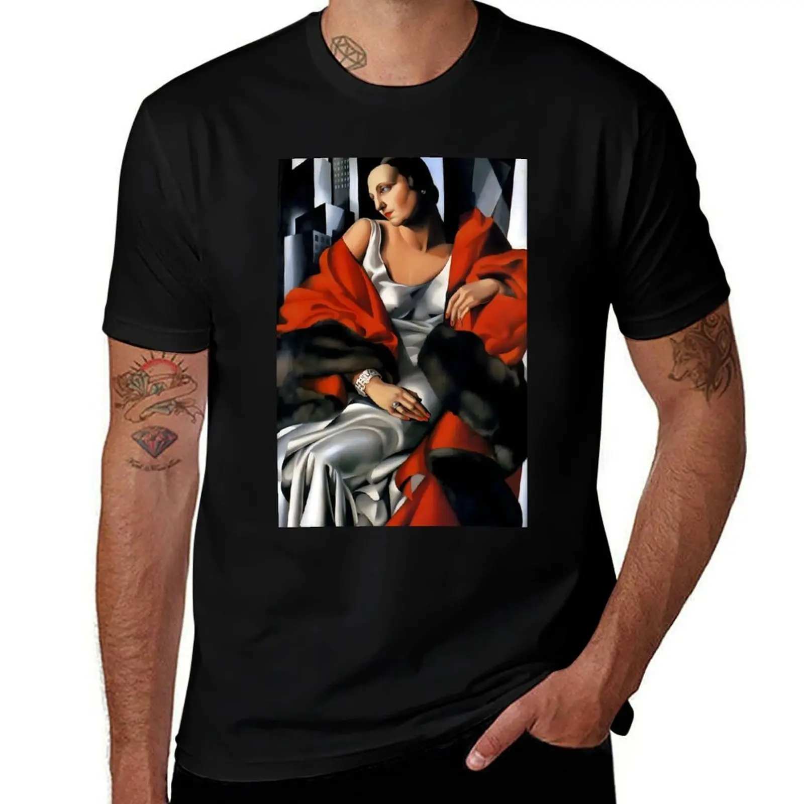 

Tamara Lempicka. Portrait of Mrs. Boucard T-Shirt boys whites oversizeds graphic tee shirt funny t shirts men