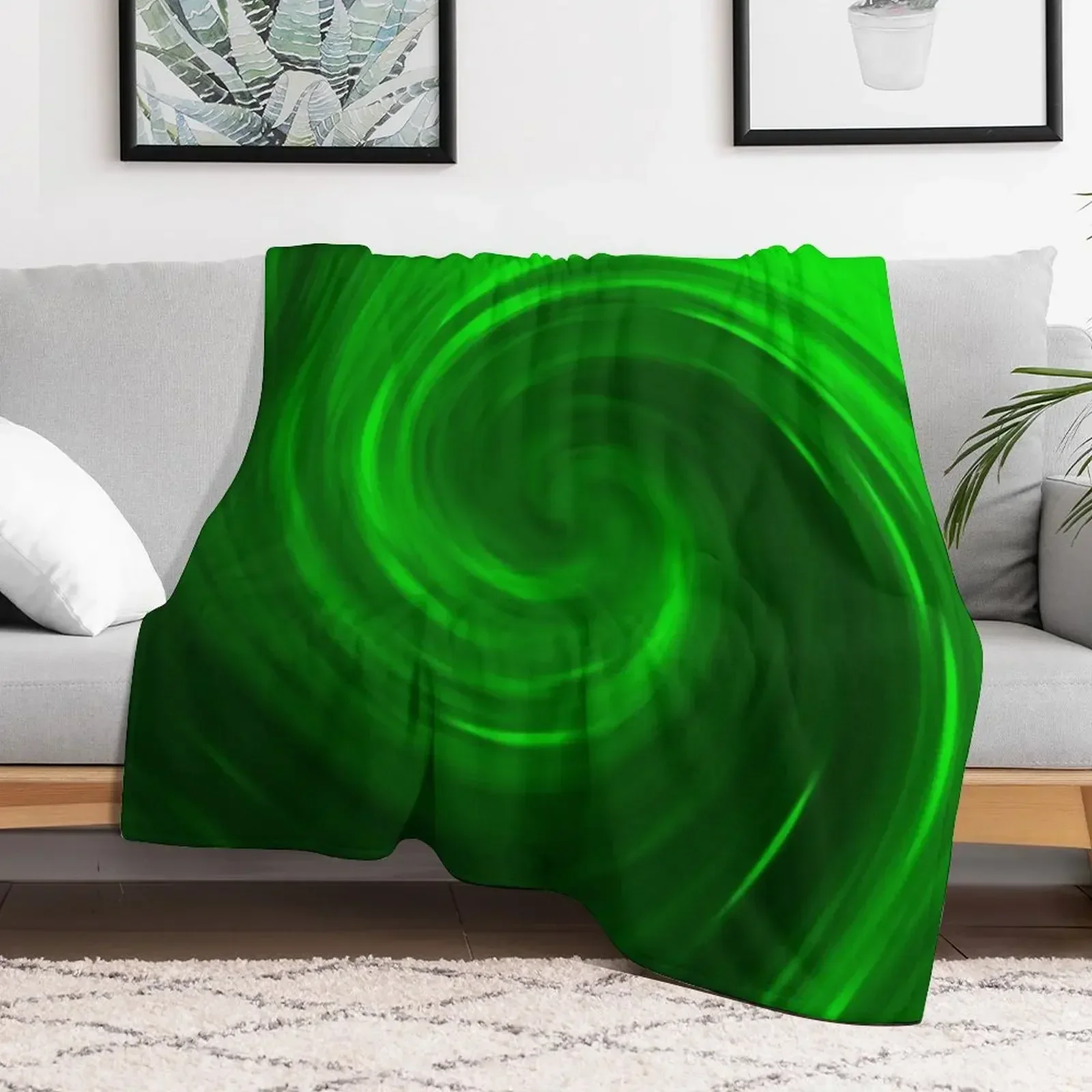 

The Green Swirl Throw Blanket Warm christmas gifts Blankets For Baby Blankets