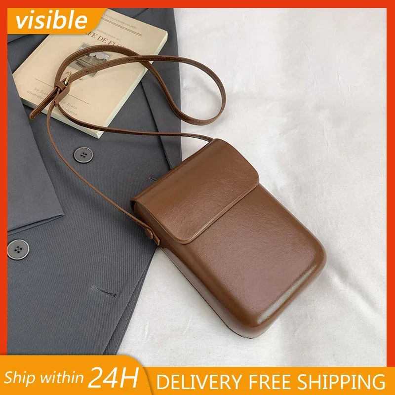 

Women's Mini PU Flip-Top Crossbody & Solid Color Designer Tote for Phone