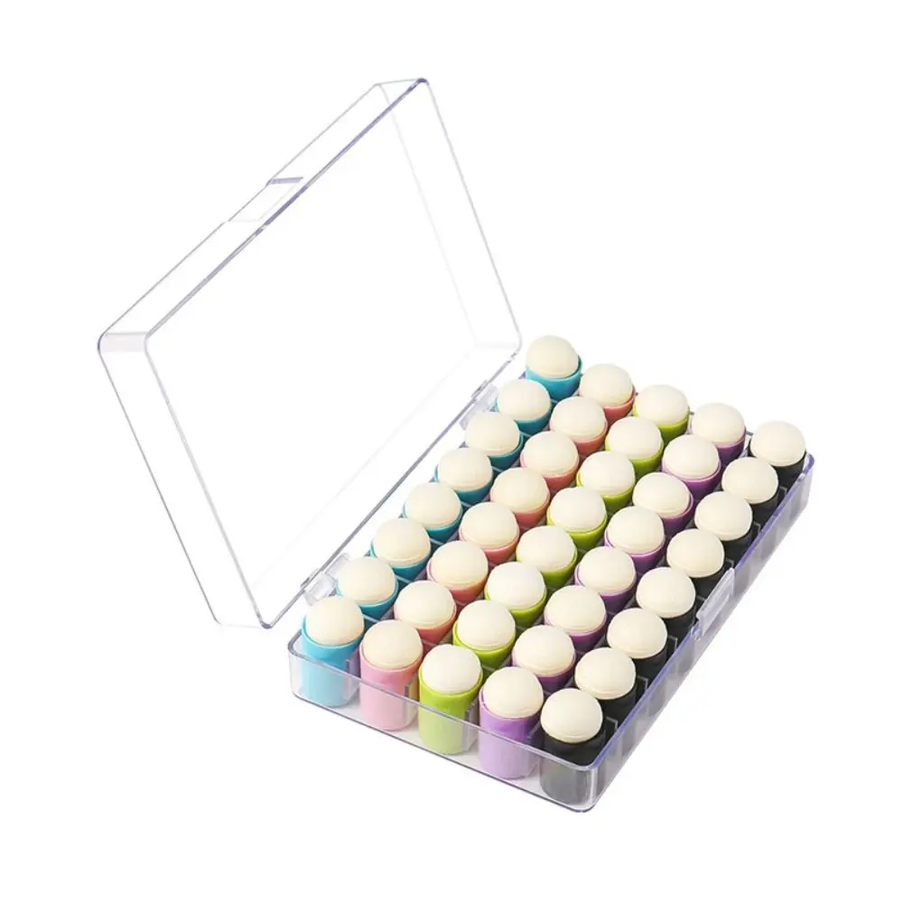 40PCS/set Multicolour Finger Daubers Small Size Sponge Material Finger Sponge Daubers Inking Staining DIY Small Sponge Daubers