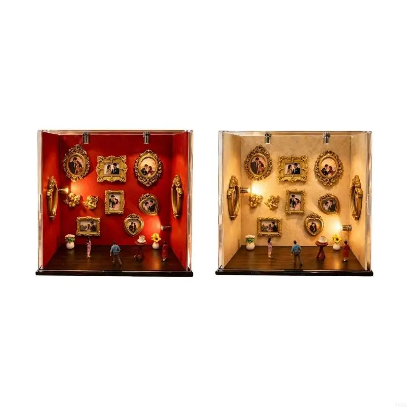 DIY Mini Museums Silhouettes Box,Shadows Box Frame Display Case Mothers Day Gift 