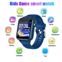 Reloj de pulsera para niños, 24 juegos, reloj inteligente para niños, reproducción de música, podómetro, rastreador, pantalla de tiempo, vídeo, grabación de Audio, antorcha, reloj inteligente