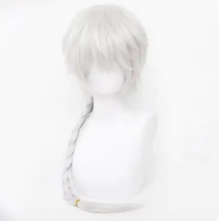 Anime Bungo Stray Dogs Season 4 Nikolai Gogol Cosplay Wig Bungo Stray Dogs Cosplay Gogol White Long Wigs