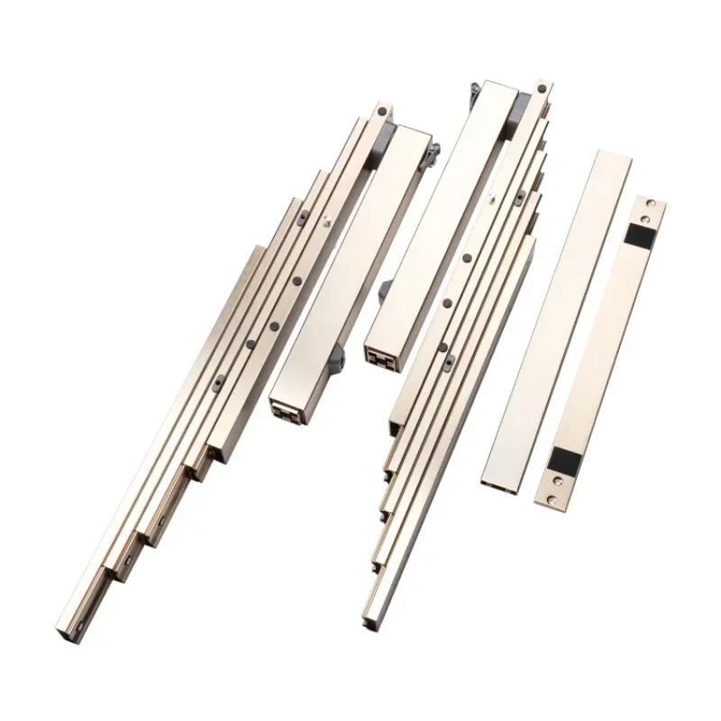 Drawer-type kitchen, side table slide rail, flat sliding table, invisible folding pull-out table guide with feet Hot sales