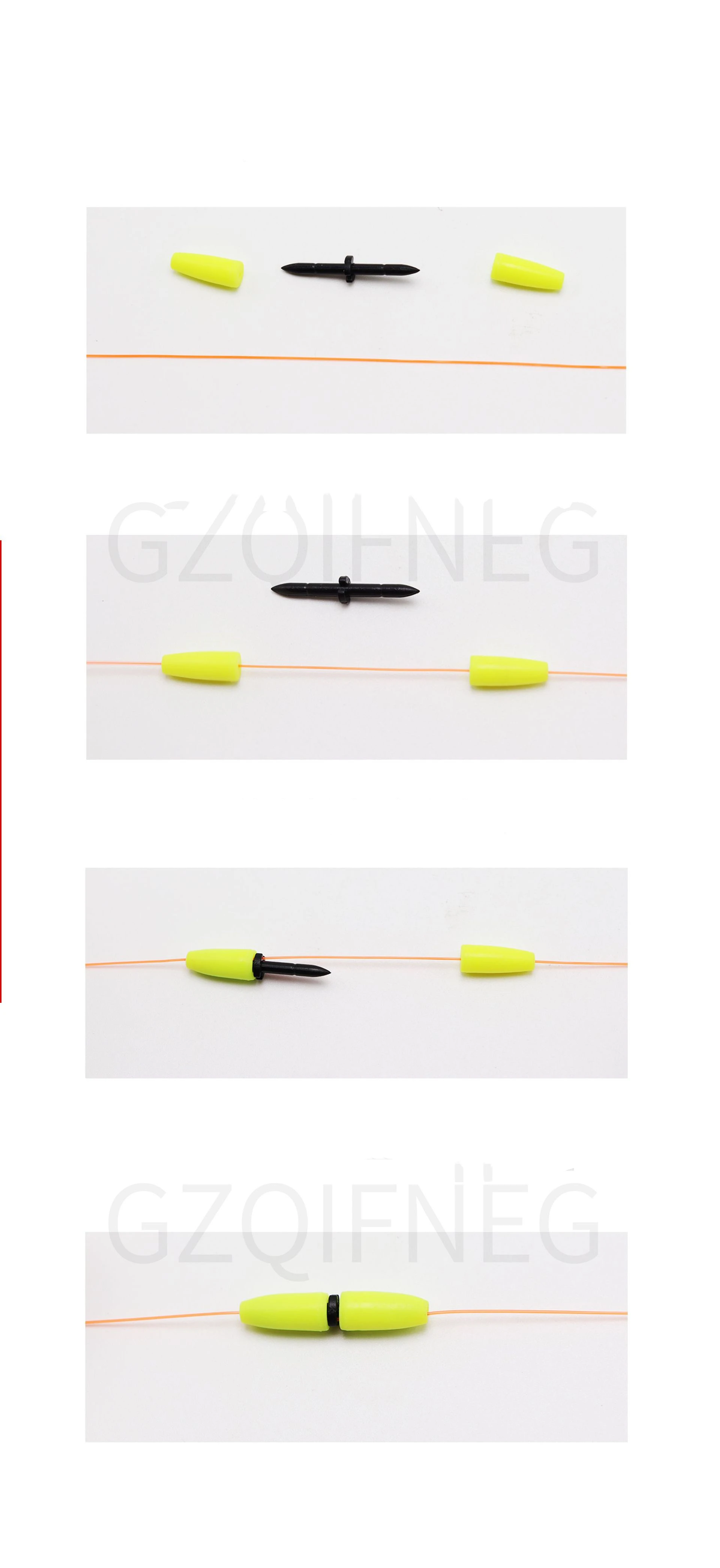 ZYZHE Meeresfischen-Posenstopper 10 Stück/Beutel – Apo Float Stopper für den Abstieg des Posen – Angelzubehör-Set – Detail 9